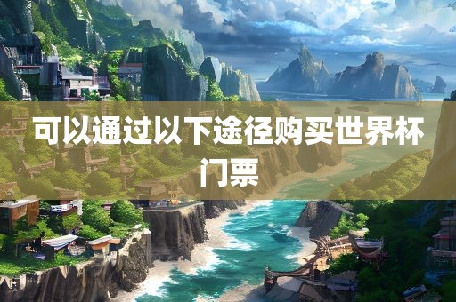 可以通过以下途径购买世界杯门票