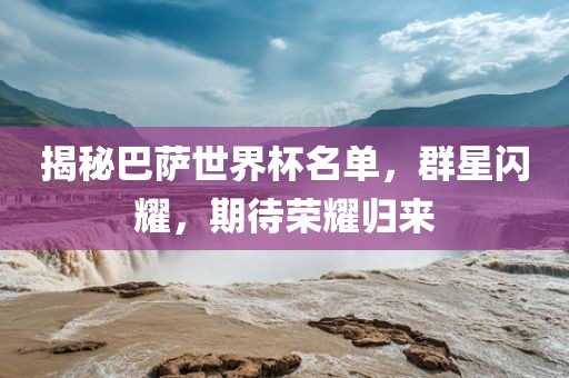 揭秘巴萨世界杯名单,群星闪耀,期待荣耀归来