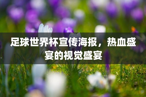 足球世界杯宣传海报，热血盛宴的视觉盛宴