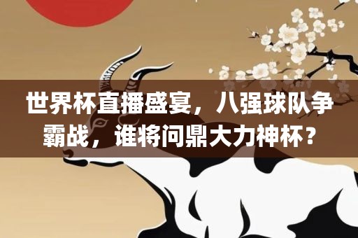 世界杯直播盛宴，八强球队争霸战，谁将问鼎大力神杯？