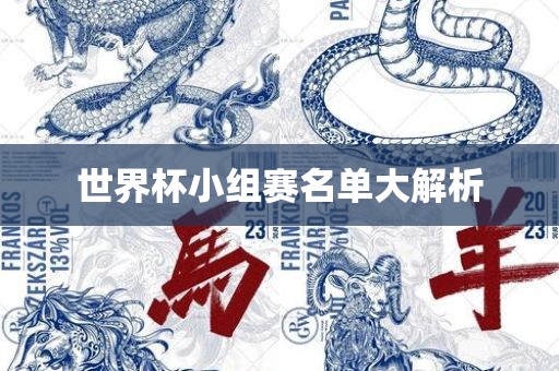 世界杯小组赛名单大解析
