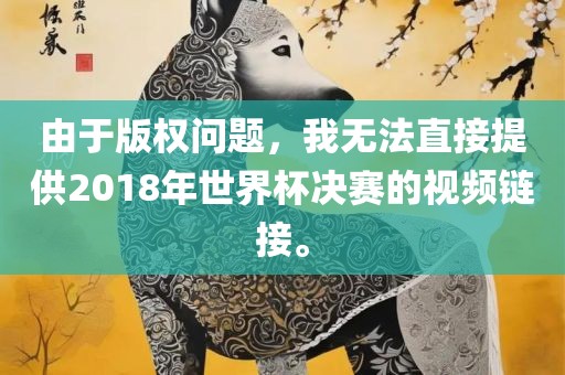 由于版权问题，我无法直接提供2018年世界杯决赛的视频链接。