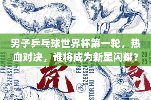 男子乒乓球世界杯第一轮，热血对决，谁将成为新星闪耀？