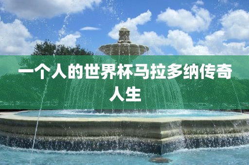 一个人的世界杯马拉多纳传奇人生