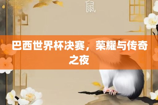 巴西世界杯决赛，荣耀与传奇之夜