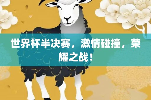 世界杯半决赛，激情碰撞，荣耀之战！