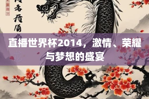 直播世界杯2014，激情、荣耀与梦想的盛宴