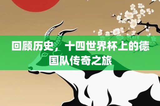 回顾历史，十四世界杯上的德国队传奇之旅