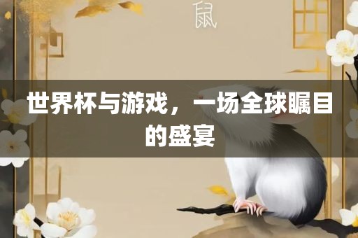 世界杯与游戏，一场全球瞩目的盛宴