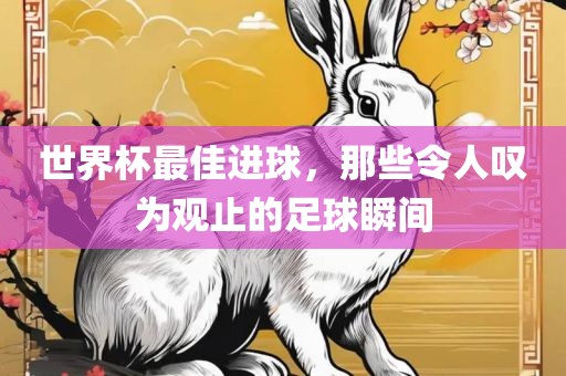 世界杯最佳进球，那些令人叹为观止的足球瞬间