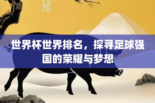 世界杯世界排名，探寻足球强国的荣耀与梦想