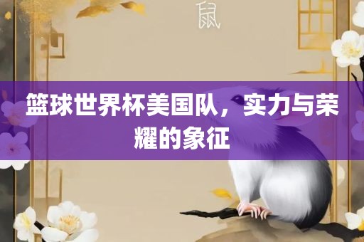 篮球世界杯美国队，实力与荣耀的象征