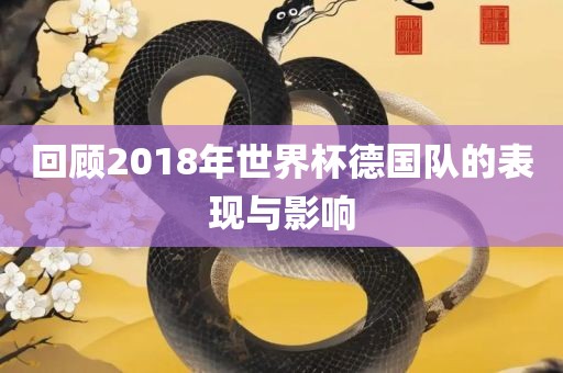 回顾2018年世界杯德国队的表现与影响