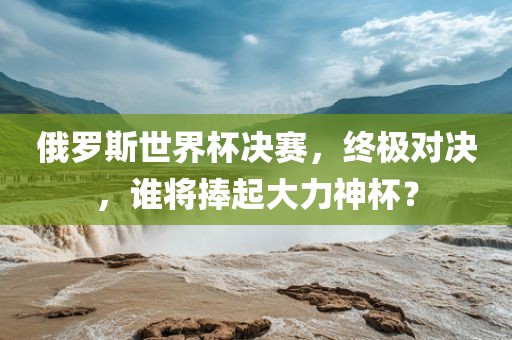 俄罗斯世界杯决赛，终极对决，谁将捧起大力神杯？