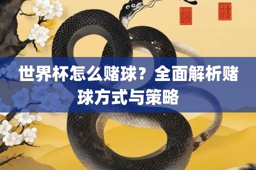 世界杯怎么赌球？全面解析赌球方式与策略