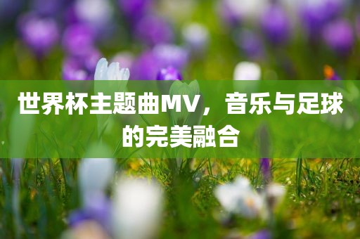 世界杯主题曲MV，音乐与足球的完美融合