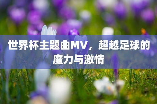世界杯主题曲MV，超越足球的魔力与激情
