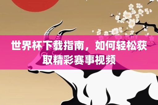 世界杯下载指南，如何轻松获取精彩赛事视频