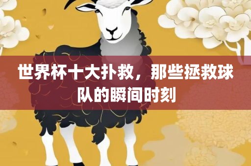 世界杯十大扑救，那些拯救球队的瞬间时刻