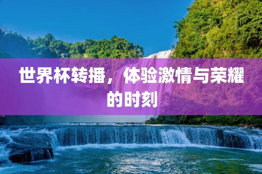 世界杯转播,体验激情与荣耀的时刻