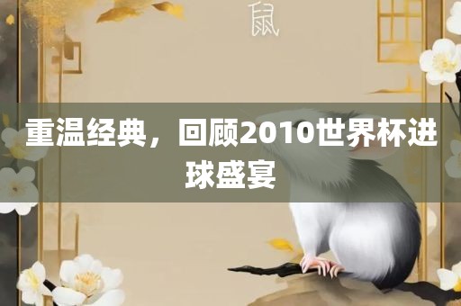 重温经典，回顾2010世界杯进球盛宴