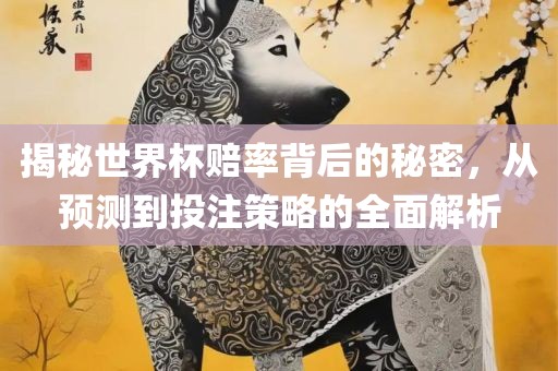 揭秘世界杯赔率背后的秘密,从预测到投注策略的全面解析