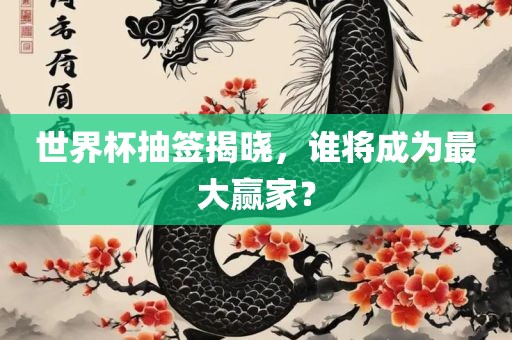 世界杯抽签揭晓，谁将成为最大赢家？