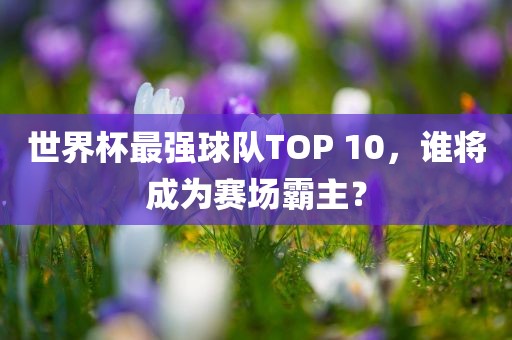 世界杯最强球队TOP 10，谁将成为赛场霸主？