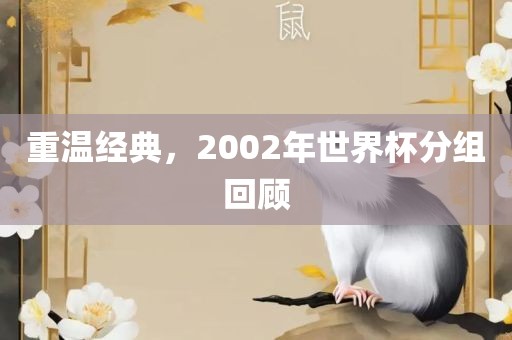 重温经典，2002年世界杯分组回顾