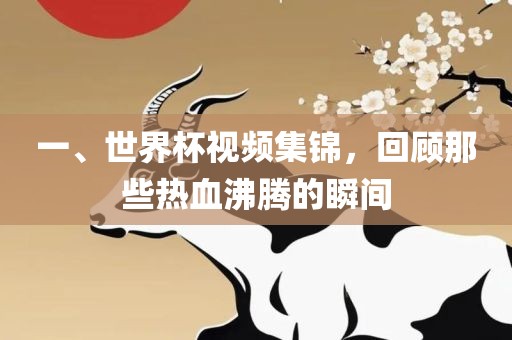 一、世界杯视频集锦，回顾那些热血沸腾的瞬间