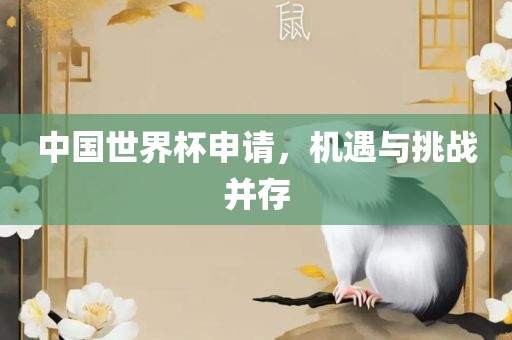 中国世界杯申请，机遇与挑战并存