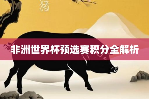 非洲世界杯预选赛积分全解析