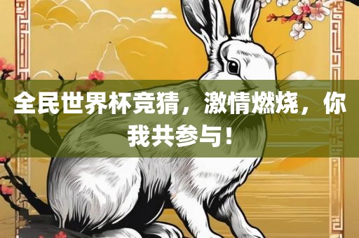 全民世界杯竞猜，激情燃烧，你我共参与！