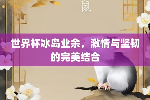 世界杯冰岛业余，激情与坚韧的完美结合